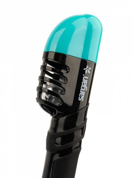 Набор маска+трубка в сумке Sargan Сонора-М прозрачный/бирюзовый