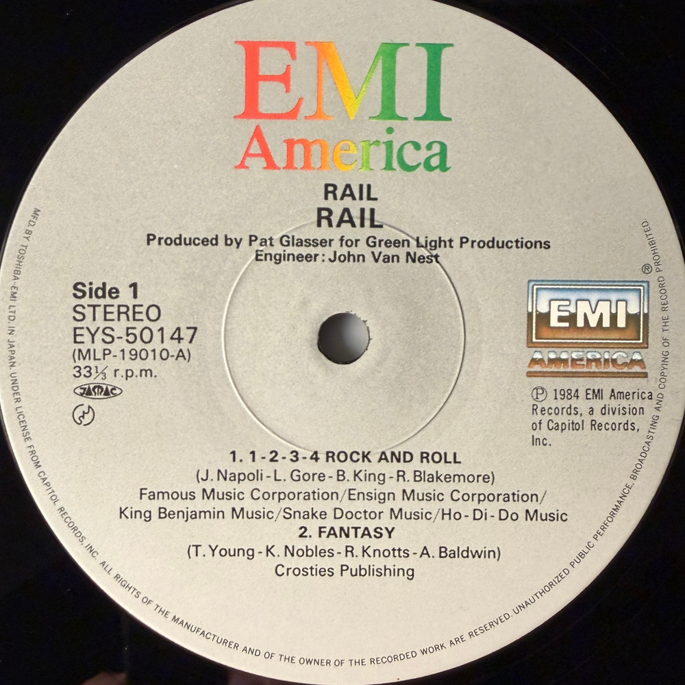 Rail ‎– Rail (Япония 1984г.) Т