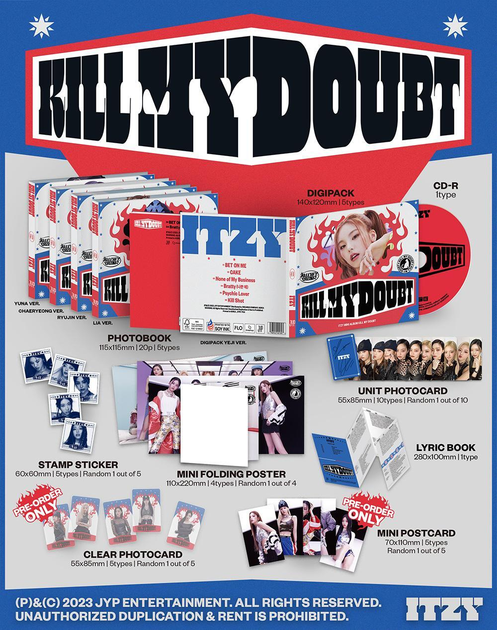 [Альбом] ITZY - KILL MY DOUBT (Digipack Ver.)