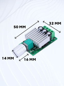 ШИМ PWM регулятор скорости двигателя 12-30В 10А