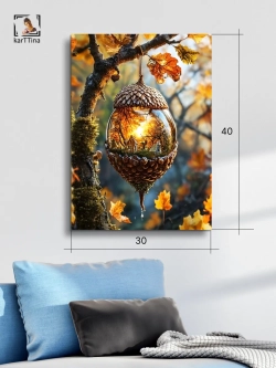 Картина "Лесная сказка", на стену для интерьера 30х40см 1шт.