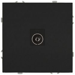 Розетка ЭРА Galaxy 15-3101-05 TV одиночная IP20 антрацит | Эра Galaxy
