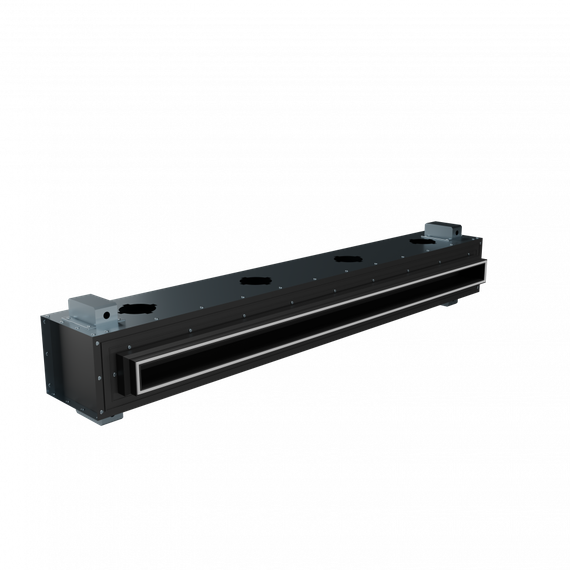Flexag RA-1-1000-30-B щелевой диффузор с КСД под натяжной потолок, черный
