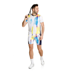 Мужское теннисное поло Australian Ace Blaze T-Shirt Men - White