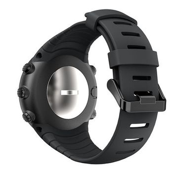 Ремешок силиконовый для Suunto Core спортивный (Черный)