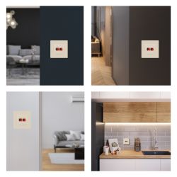 Розетка ЭРА Серия 12 12-3112-02 аудио двойная IP20 слоновая кость | Эра 12