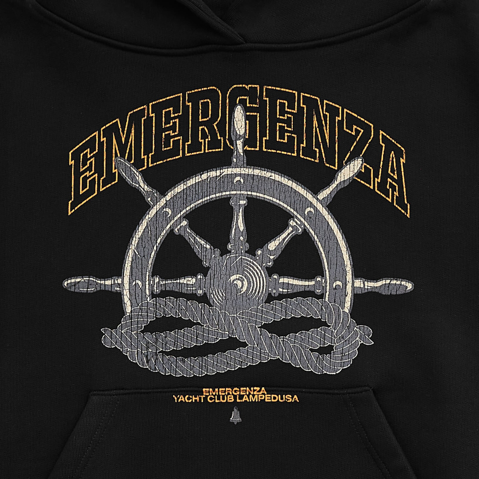 LAMPEDUSA CROPPED HOODIE OVERSIZED
