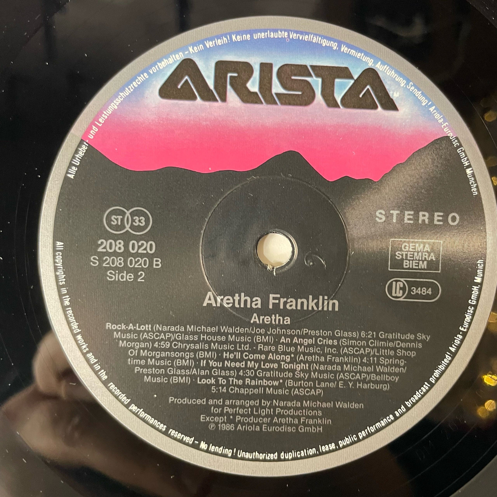 Винтажная виниловая пластинка LP Aretha Franklin Арета Франклин, Aretha (Германия 1986) Do You Still Remember
