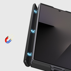 Чехол с черной искусственной кожей и MagSafe для Samsung Galaxy Z Fold 8 Ultra, серия Vyne Series Case от Dux Ducis