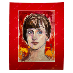 Майоров И. Е. (1946–1991). Портрет Анны Ахматовой. Бумага, смешанная техника. СССР, 1980-е гг.