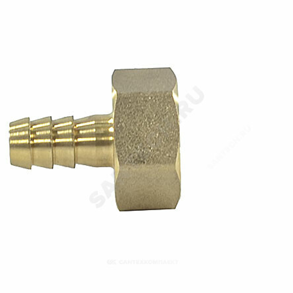 Переходник штуцерный латунь неразъемный для шланга Дн 18х1/2" ВР SantechSystems