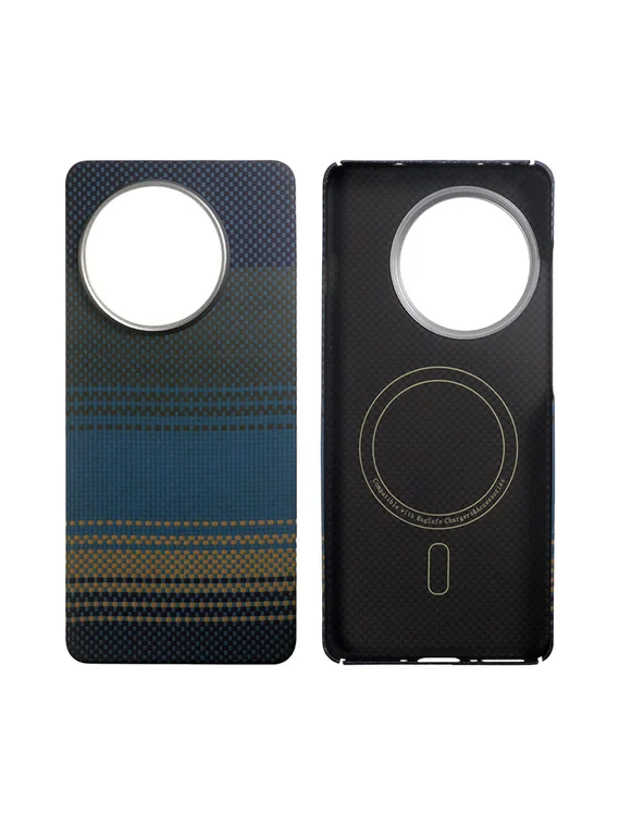Карбоновый чехол для Oneplus 13R / Ace 5 / Ace 5 Pro с MagSafe ночной-синий (Night-Blue)