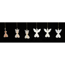 Набор декоративных елочных украшений angels, 6 шт.