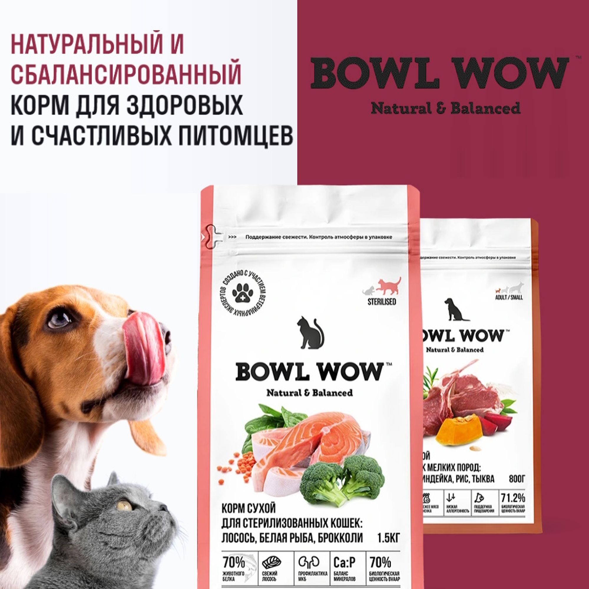 BOWL WOW: Натуральная формула здоровья и долголетия вашего питомца BOWL WOW: Натуральная формула здоровья и долголетия вашего питомца