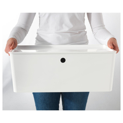 IKEA KUGGIS  (ИКЕА КУГГИС)  -  Крышка - белый 37х54 см