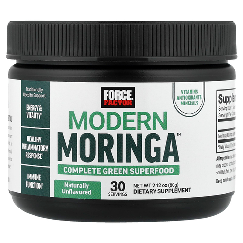 Force Factor, Modern Moringa™, без добавок, 60 г (2,12 унции)