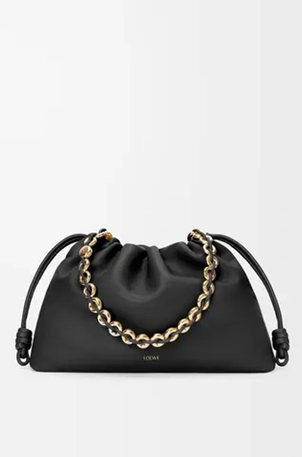 Loewe Большая сумка Flamenco из мягкой кожи ягненка наппа, черный