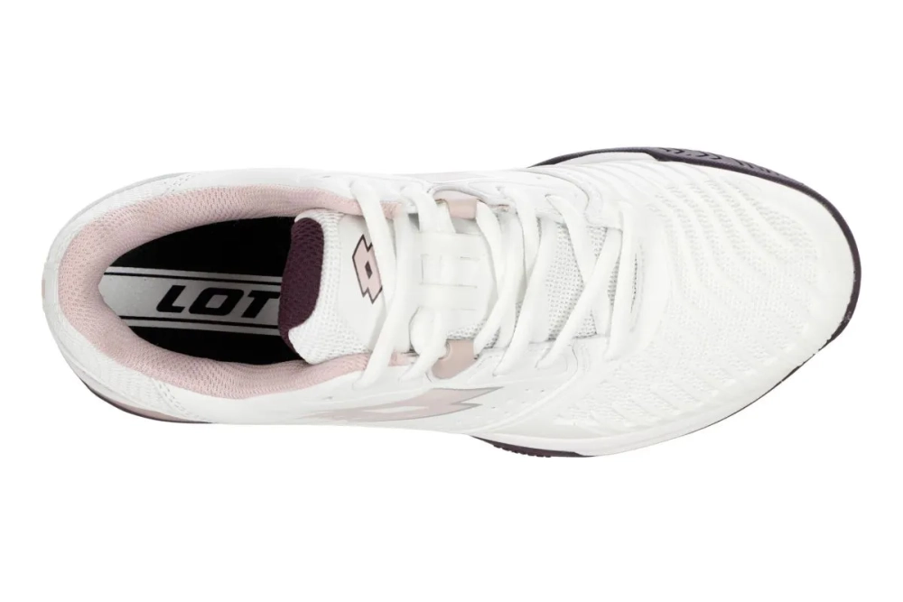 Женские теннисные кроссовки Lotto Raptor Hyperpulse 300 Clay - all white/hushed violet
