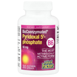 Natural Factors, BioCoenzymated®, B6, пиридоксаль 5'-фосфат, 50 мг, 30 вегетарианских капсул