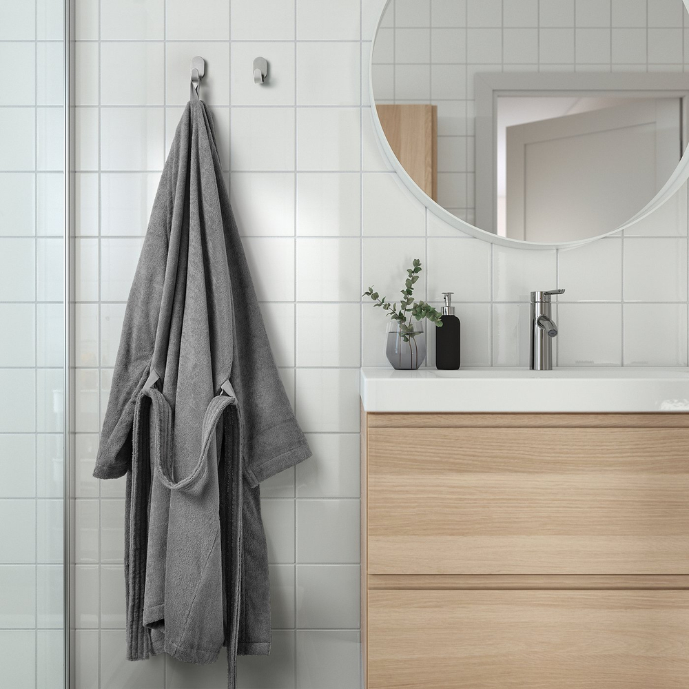 IKEA ROCKÅN  (ИКЕА РОКОН)  -  Халат - серый L/XL