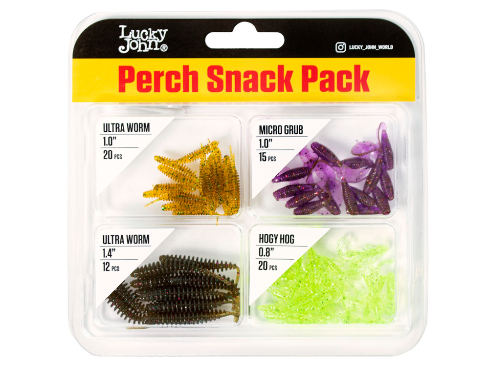 Твистеры и слаги съедоб. искусст. LJ Pro Series Perch Snack Pack 01 SET/Mix Pack