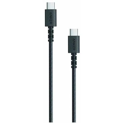 Кабель с нейлоновой оплёткой, ремешком и чехлом для хранения Anker PowerLine Select+ USB-C (0,9 м) (A8032)