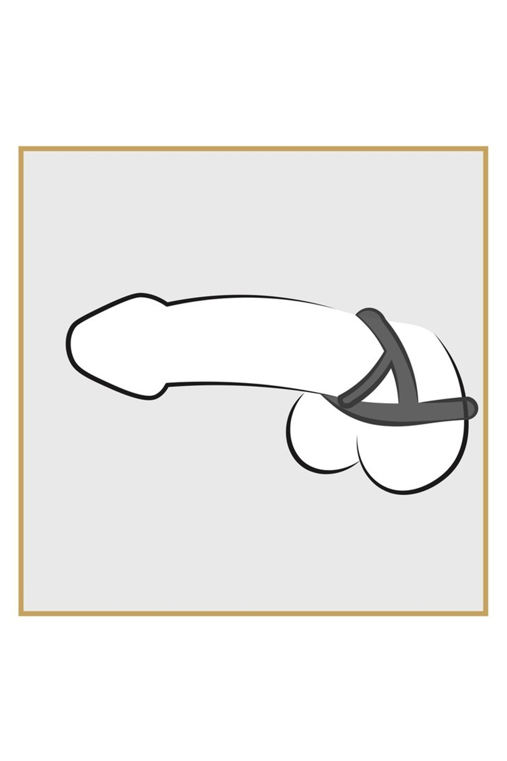 Bad Kitty Penis Hodenringe - Эрекционное кольцо с подхватом мошонки