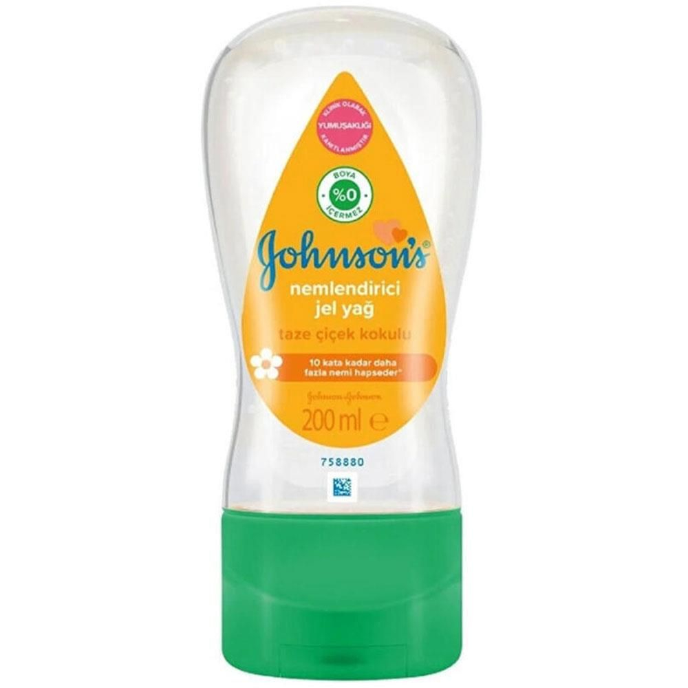 Johnsons Baby Увлажняющий гель-масло с ароматом свежих цветов 200 мл (Италия)