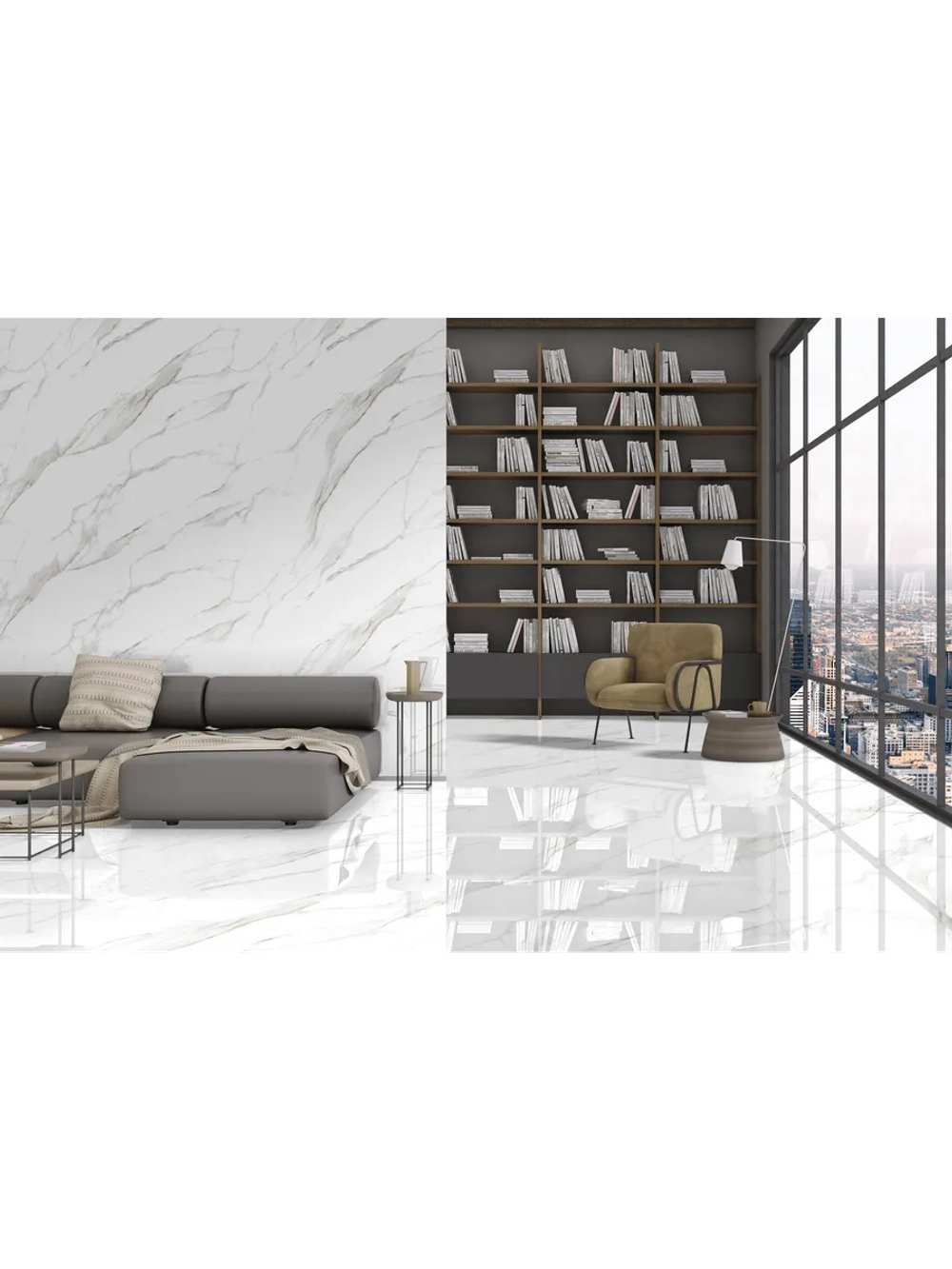 Керамогранит CULTO ROYAL STATUARIO 60*120, упаковка 2,16 м2