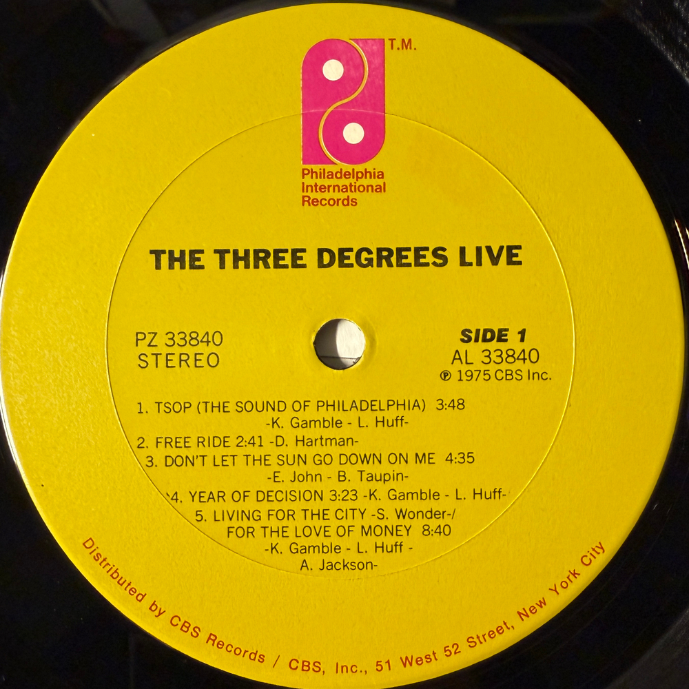 The Three Degrees ‎– The Three Degrees Live (США 1975г.)