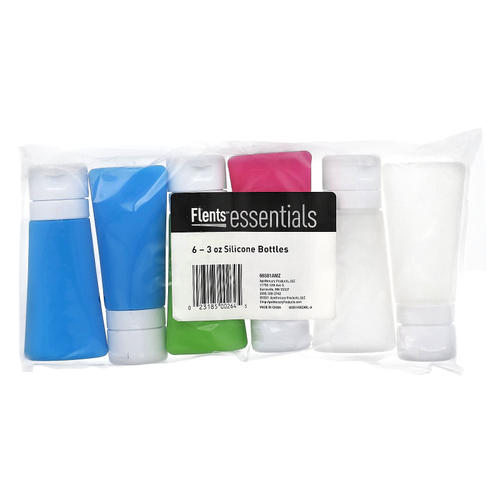 Flents, Essentials, 6 силиконовых флаконов по 3 унции