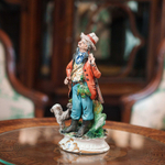 Фарфоровая мануфактура Capodimonte «Охотник с собакой»
