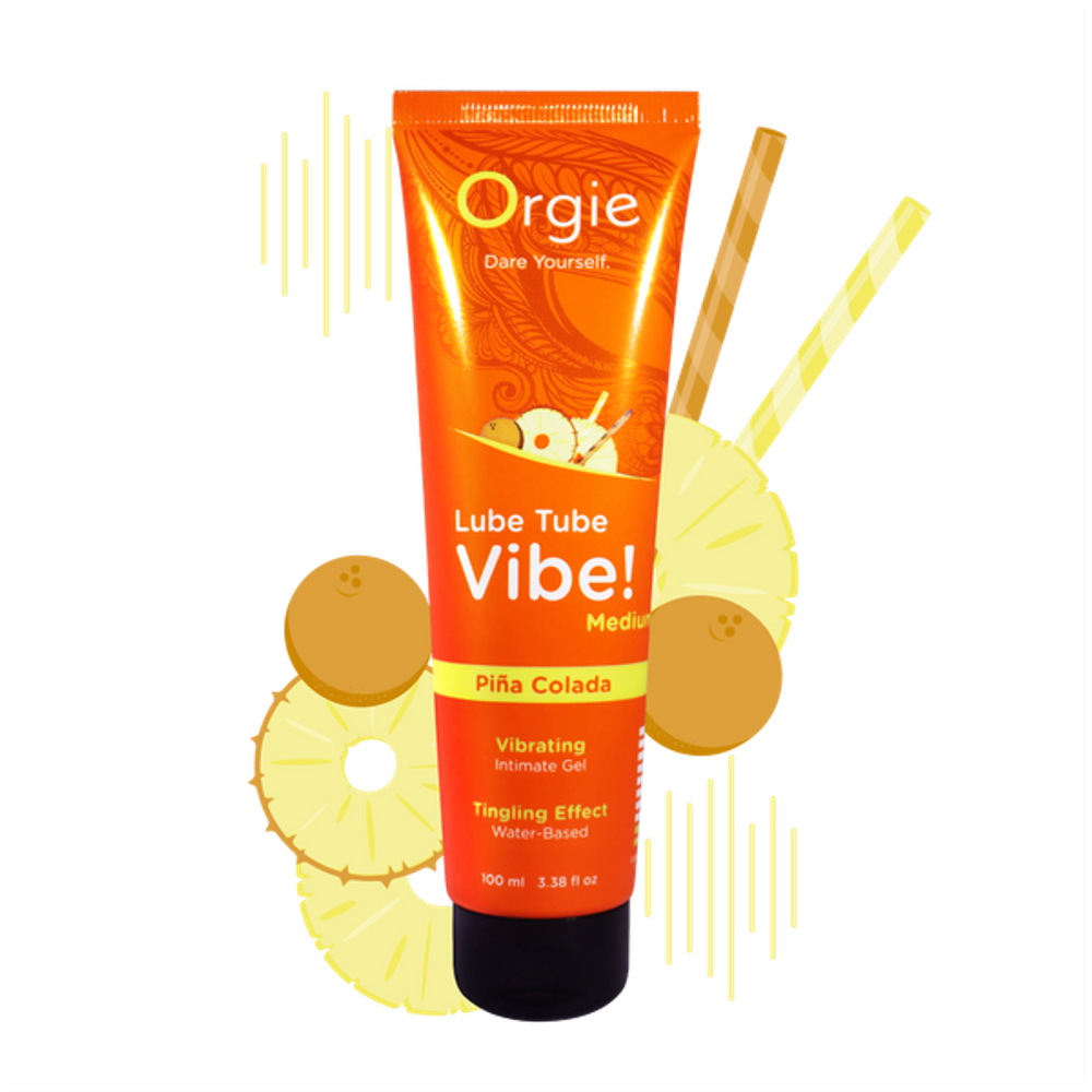 Лубрикант с эффектом вибрации ORGIE Vibe Medium Pina Colada, 100 мл