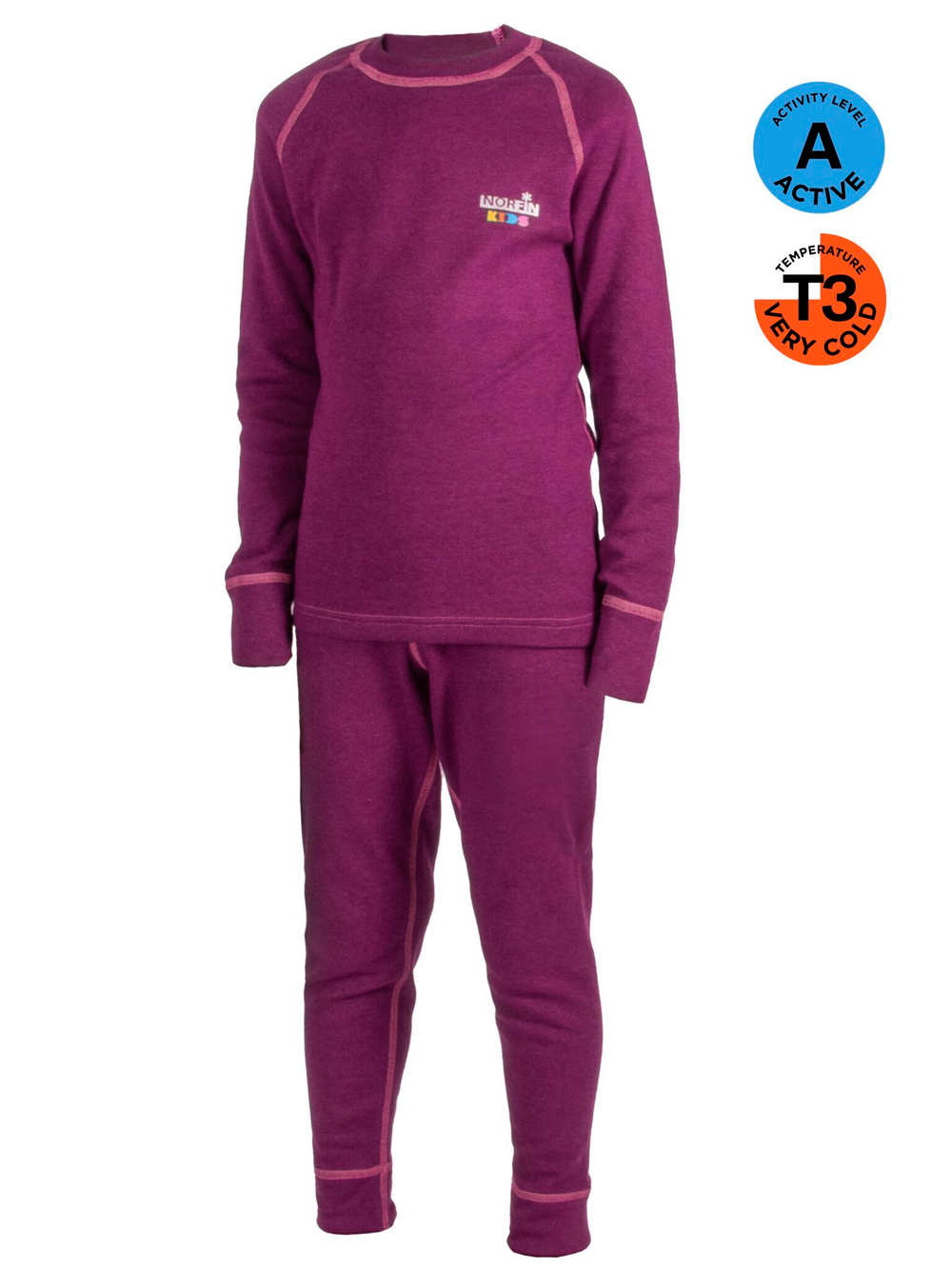 Термокомплект Norfin KIDS BASE PINK 02 р.116-122