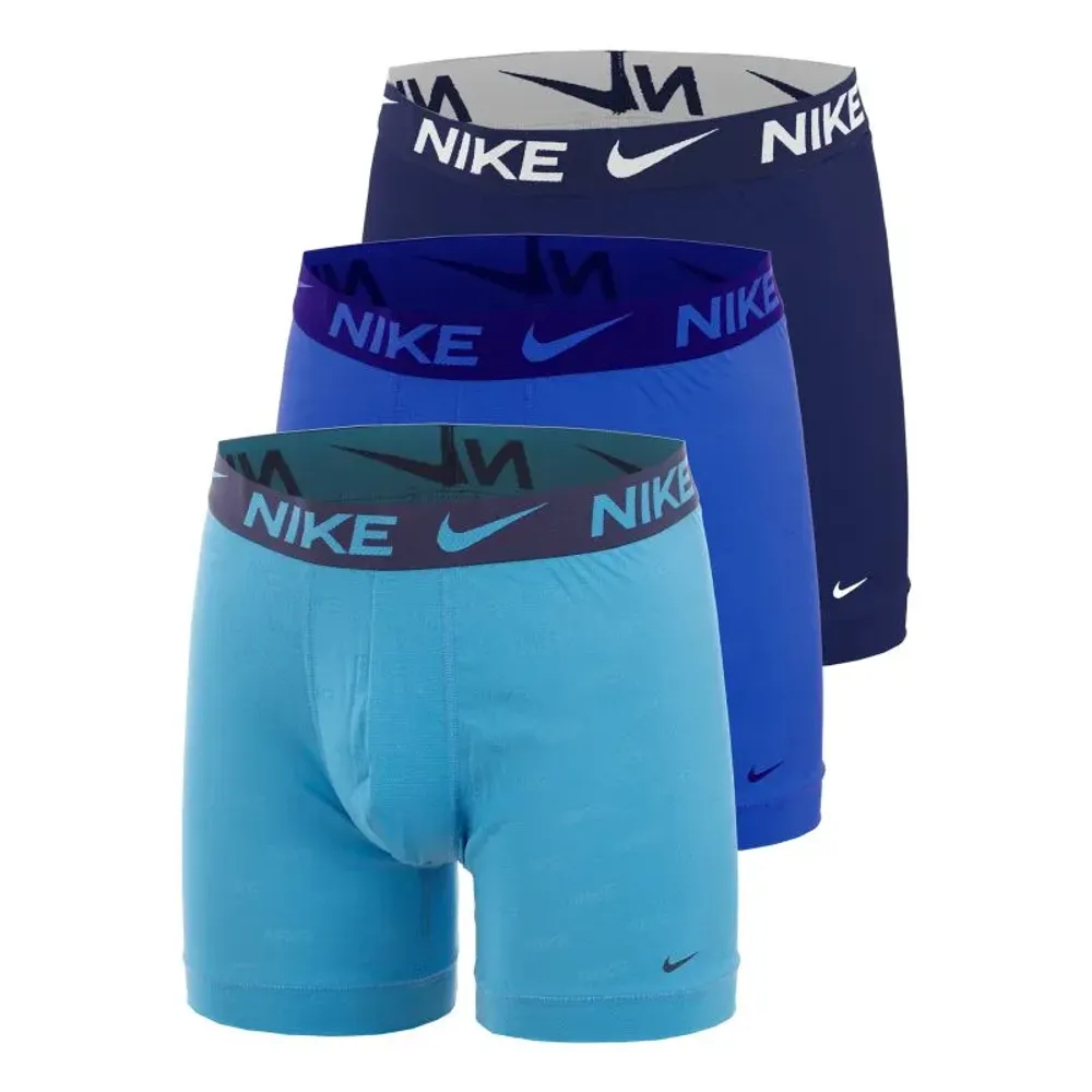 Мужские спортивные боксеры Nike Elite Breathe Boxer 3P - blue/light blue/navy