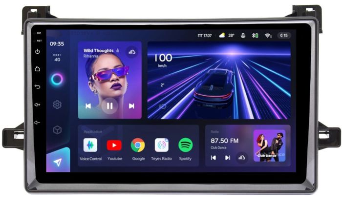 Магнитола для Toyota Prius 50, PHV 2015-2018 - Teyes CC3 Android 10, Быстрая, CarPlay, SIM-слот