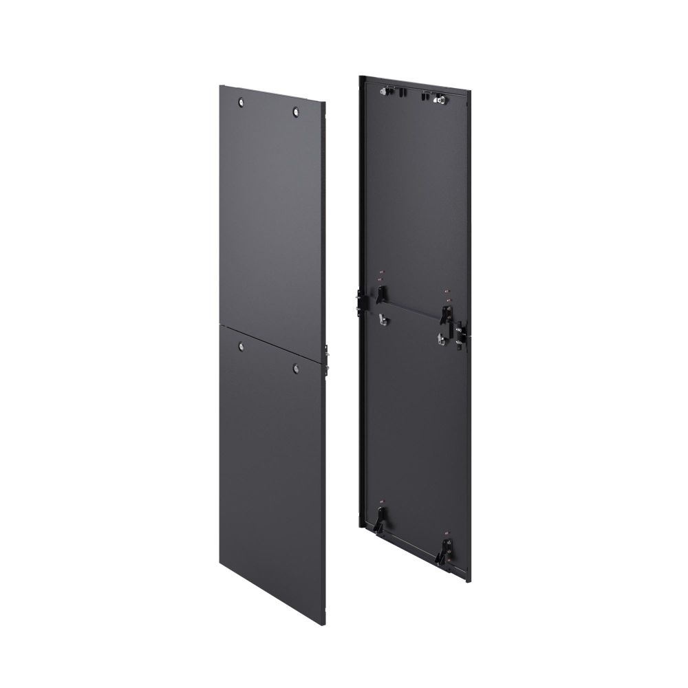 Панель двухсекционная для напольных 19" IT-корпусов ДКС, 2 шт, 1800x1000 RAL9005