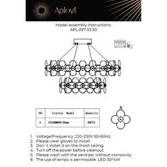 Подвесная люстра Alunia APL.097.03.30 Aployt
