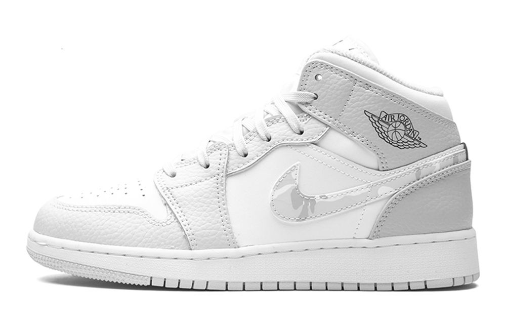 Jordan 1 Mid Grey Camo GS