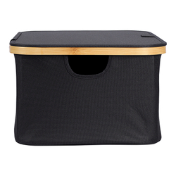 Корзина для белья 40x33x20см Smart Solutions Neat Low черная