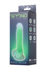 Фаллоимитатор светящийся в темноте Beyond by Toyfa зеленый 14,5 см