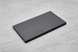 Карбон twill 3K, плашка 140x80x8мм