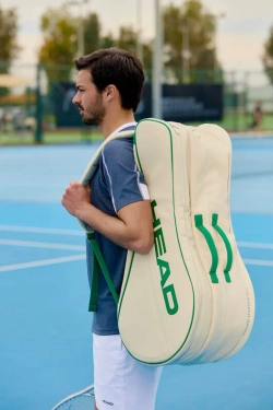 Сумка теннисная Head Arthur Ashe Racquet Bag L - white/green