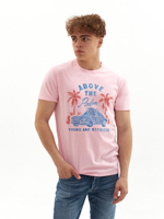 Футболка Bowery NYC "Above The Palm" Orchid Pink