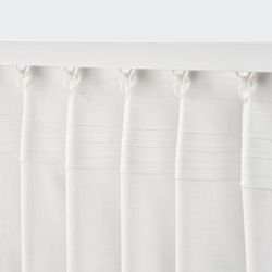 IKEA SILVERLÖNN  (ИКЕА СИЛВЕРЛЁНН)  -  Гардины, 2 шт. - белый/на шторной ленте 145x300 см