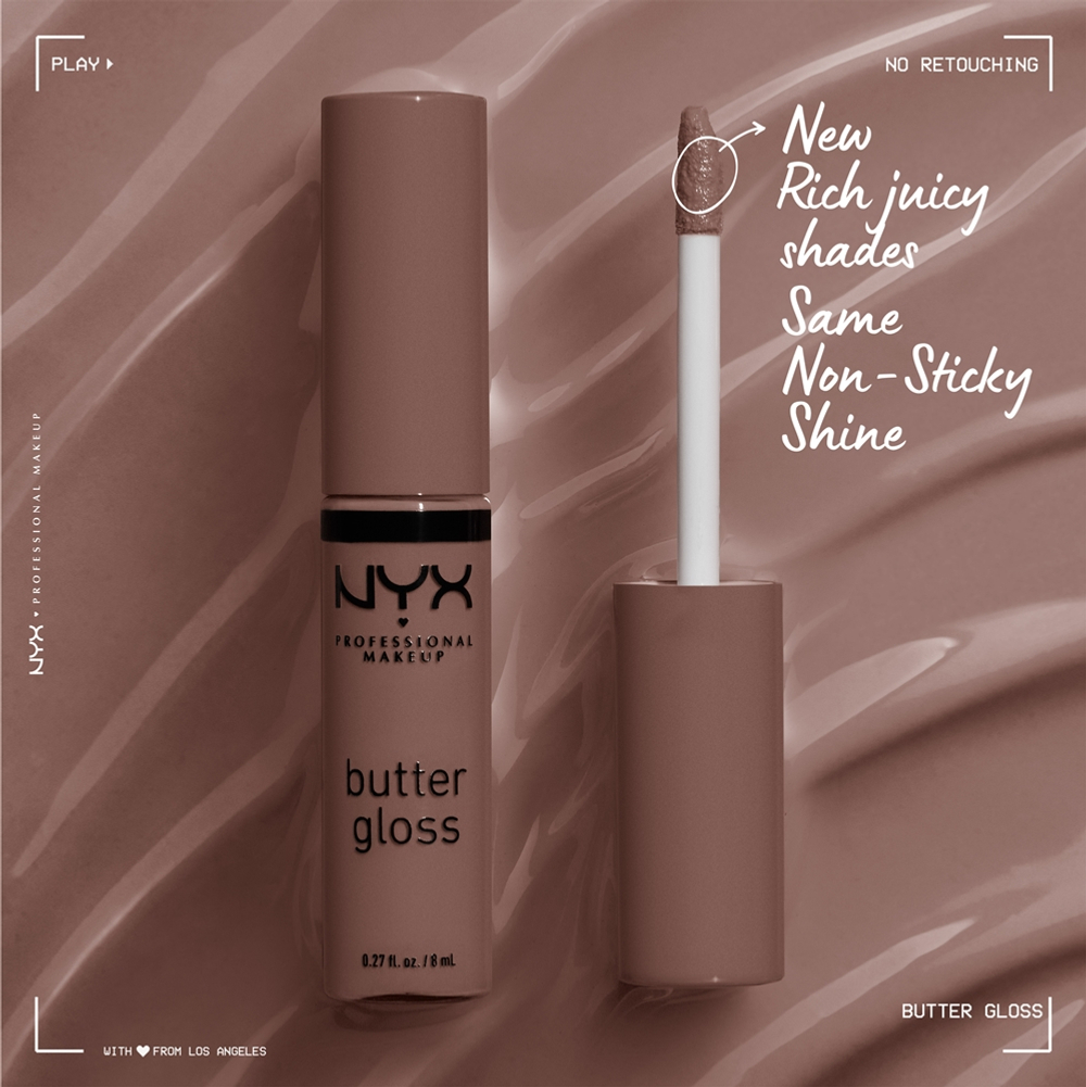 NYX Professional Makeup Butter Gloss - Блеск для губ оттенок 36 Sorbet, 8 ml