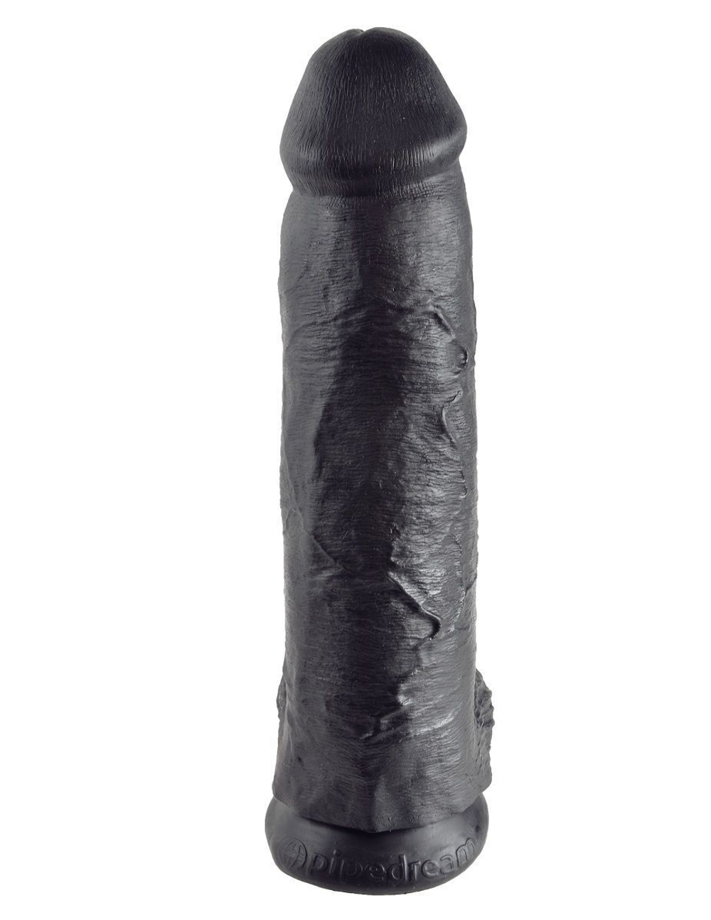 Чёрный фаллоимитатор-гигант 12 Cock with Balls - 30,5 см. (Цвет: черный)