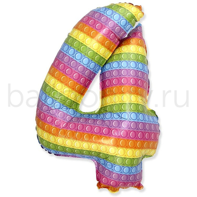 Шар ЦИФРА 4 Попит 32" 81 см