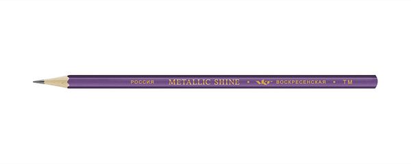 Карандаш чернографитный заточенный ТМ (HB) 72 шт, Metallic shine MS01, 1592 фиолетовый, ВКФ MS01