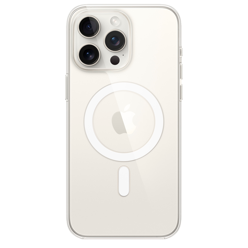 Прозрачный чехол с поддержкой MagSafe Apple Clear Case для iPhone 15 Pro Max
